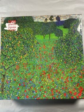 1000-Piece Meadow Flower Field Jigsaw Puzzle - Green